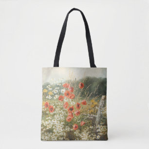 Mohn und Gänseblümchen von Anthonore Christensen Tasche