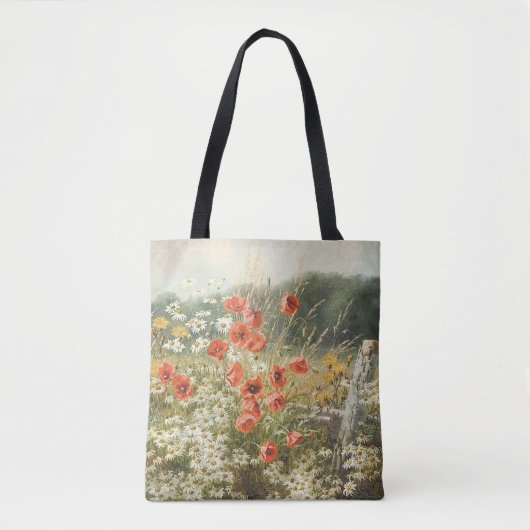 Mohn und Gänseblümchen von Anthonore Christensen Tasche (Vorderseite)
