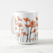 Mohn und Licht — Kaffeetasse (Vorderseite Links)