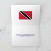 Mohn | Veteranen | TRINIDAD-Flagge | ERINNERUNG Dankeskarte (Innenseite)