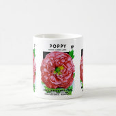 Mohn-Vintages Saatgut Kaffeetasse (Mittel)