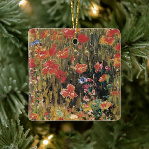 Mohn von Robert Vonnoh, Vintage Impressionismus Keramikornament