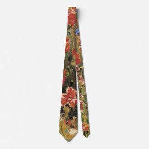 Mohn von Robert Vonnoh, Vintage Impressionismus Krawatte