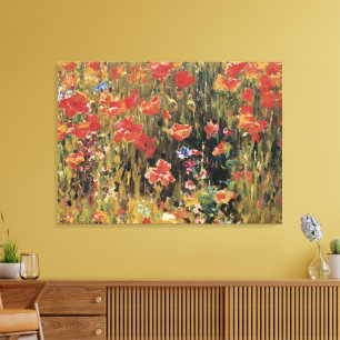Mohn von Robert Vonnoh, Vintage Impressionismus Leinwanddruck