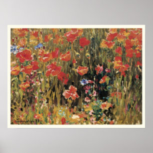 Mohn von Robert Vonnoh, Vintage Impressionismus Poster