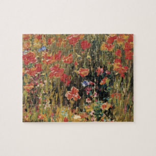 Mohn von Robert Vonnoh, Vintage Impressionismus Puzzle