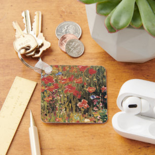Mohn von Robert Vonnoh, Vintage Impressionismus Schlüsselanhänger