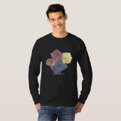 Mohn Wasserfarben Mohnsamen Rot Botanisch Mohnblum T-Shirt (Vorne ganz)