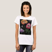 Mohn Wasserfarbenen Malerei T-Shirt (Vorne ganz)