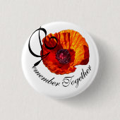 Mohn zum Gedenktag Button (Vorderseite)