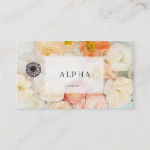 Mohnanemone ranuculus Rose Blume Visitenkarte (Vorderseite)