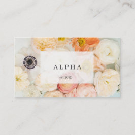 Mohnanemone ranuculus Rose Blume Visitenkarte