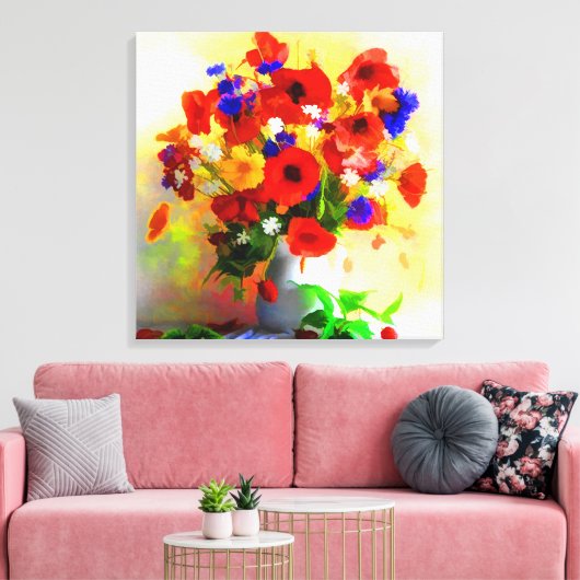 Mohnanfertigung Leinwanddruck (Insitu (Wohnzimmer))