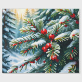 Mohnbeeren Geschenkpapier (Flach)