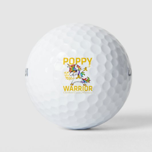 Mohnbläschen eines Kriegers Golfball (Vorderseite)