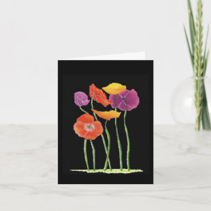 Mohnblume 50. Jubiläumskarte Karte