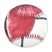 Mohnblume, Aquarell Baseball (Rückseite)