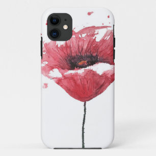 Mohnblume, Aquarell Case-Mate iPhone Hülle