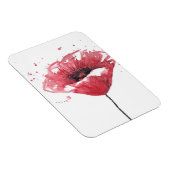 Mohnblume, Aquarell Magnet (Rechte Seite)