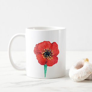 Mohnblume, Blume des Blumenmohns Kaffeetasse