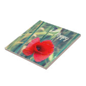 Mohnblume Blume für Gärtner und Blütengeschenk Fliese (Seite)