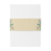 Mohnblume Blume Hochzeitsfeier Einladungsbanderole (Rückseitenbeispiel)