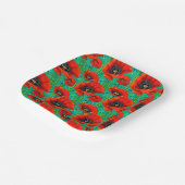 Mohnblume Blume Sommer Frühling Wildblume Erinneru Pappteller (Gewinkelt)