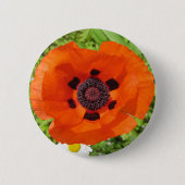 Mohnblume Button (Vorderseite)
