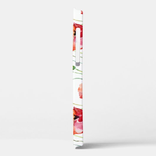 Mohnblume: Einfach Nahtloser Hintergrund. Case-Mate iPhone Hülle (Rückseite / Links)