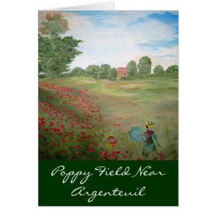 Mohnblume fängt nahe Argenteuil auf