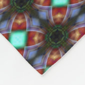 Mohnblume Fleecedecke (Ecke)