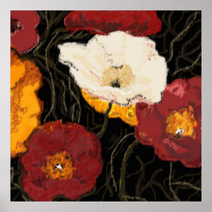 Mohnblume groß poster