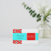 Mohnblume: Himmel-Visitenkarte Visitenkarte (Stehend Vorderseite)