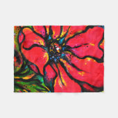 Mohnblume I Fleecedecke (Vorderseite (Horizontal))