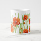 Mohnblume Jumbo-Tasse (Vorderseite)