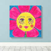 Mohnblume Leinwand Malerische Mohnblume (Insitu (Holzboden))