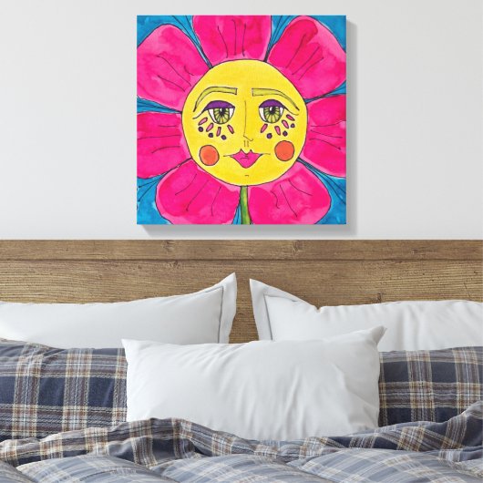 Mohnblume Leinwand Malerische Mohnblume (Insitu (Schlafzimmer))