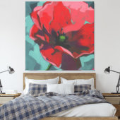 Mohnblume Leinwanddruck (Insitu (Schlafzimmer))