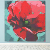 Mohnblume Leinwanddruck (Insitu (Holzboden))