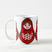 Mohnblume Matryoshka Tasse (Links)