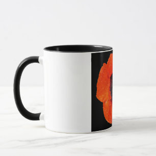 Mohnblume nach dem Regen Tasse