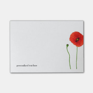 MOHNBLUME POST-IT KLEBEZETTEL