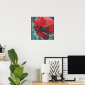 Mohnblume Poster (Heimbüro)