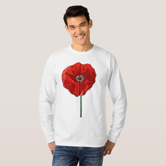 Mohnblume T-Shirt (Vorne ganz)