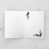 Mohnblume, vom Nebel - leere Karte (Innenseite)