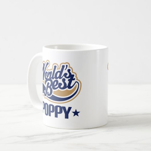 Mohnblume (Welten am besten) Kaffeetasse (Vorderseite Links)