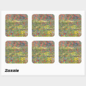 Mohnblumen 2012 quadratischer aufkleber (Blatt)