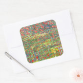 Mohnblumen 2012 quadratischer aufkleber (Umschlag)