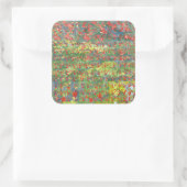 Mohnblumen 2012 quadratischer aufkleber (Tasche)