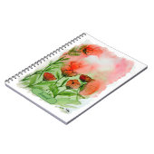 Mohnblumen Aquarell - Notizblock (Linke Seite)